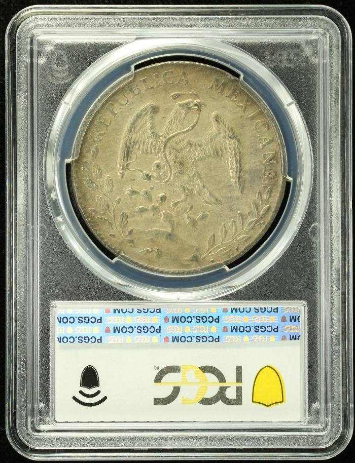 Culiacan 8 Reales 1892 Cn AM PCGS AU58 0134806Culiacan 8 Reales 1892 Cn AM PCGS AU58 0134806 - Image 2