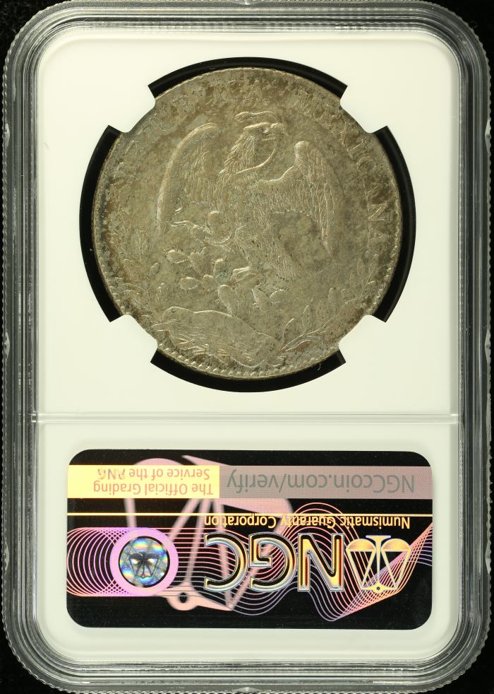 Mexico City 8 Reales 1877 Mo MH NGC AU58 0134758Mexico City 8 Reales 1877 Mo MH NGC AU58 0134758 - Image 2