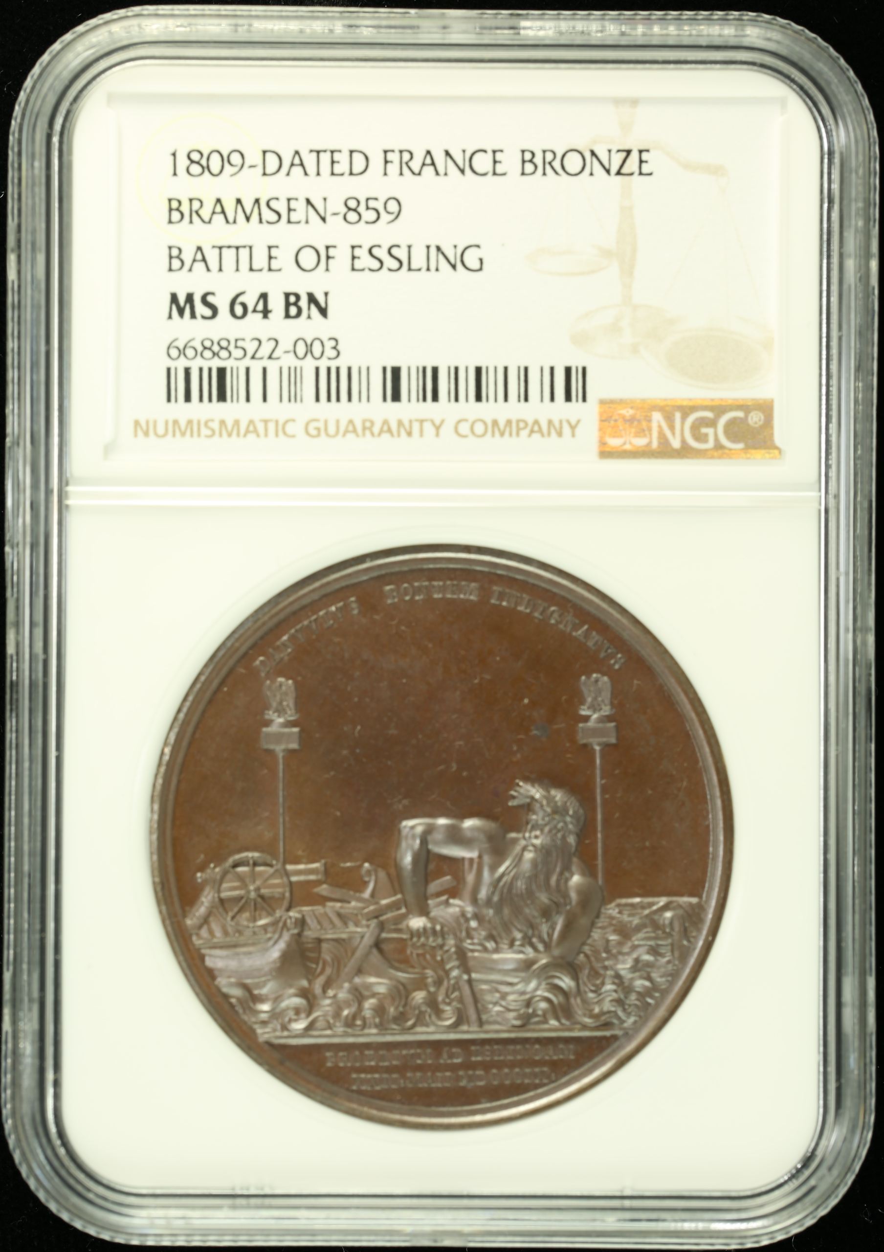 France Battle of Essling Bronze Medal 1809 NGC MS64BN 0134525 – World ...