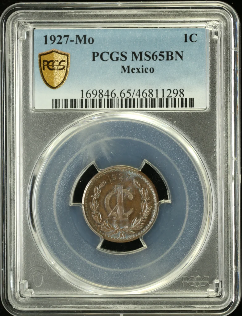 Modern Silver & Minors Centavo 1927 Mo PCGS MS65BN 0135304