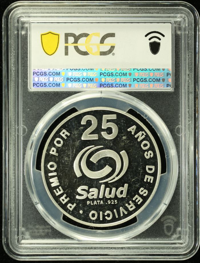 Medals & Tokens Dr Alfonso Pruneda - 25 Years of Service Medal Mo PCGS SP62 0135487Medals & Tokens Dr Alfonso Pruneda - 25 Years of Service Medal Mo PCGS SP62 0135487 - Image 2