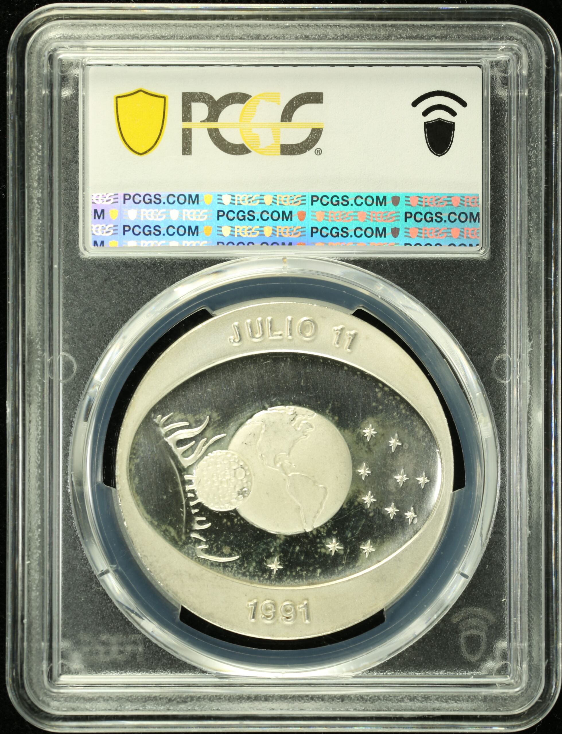 Medals & Tokens Solar Eclipse Medal 1991 PCGS SP64 0135489 | World