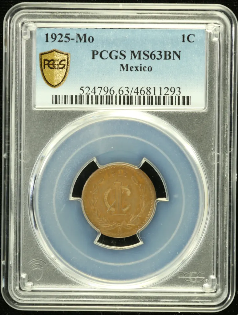 Modern Silver & Minors Centavo 1925 Mo PCGS MS63BN 0135306