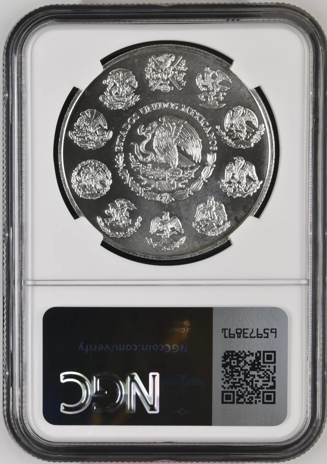 5 Peso Mexican Coins Modern Silver & Minors Modern Silver & Minors 5 Peso 2001 Mo NGC MS68 0135898 Modern Silver & Minors 5 Peso 2001 Mo NGC MS68 0135898Modern Silver & Minors 5 Peso 2001 Mo NGC MS68 0135898 - Image 2