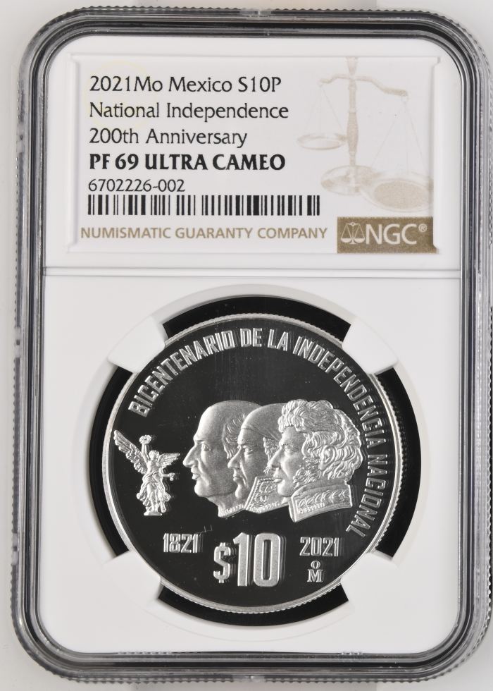 Modern Silver & Minors 10 Peso 2021 Mo NGC PF69 Ultra Cameo 0136171Modern Silver & Minors 10 Peso 2021 Mo NGC PF69 Ultra Cameo 0136171