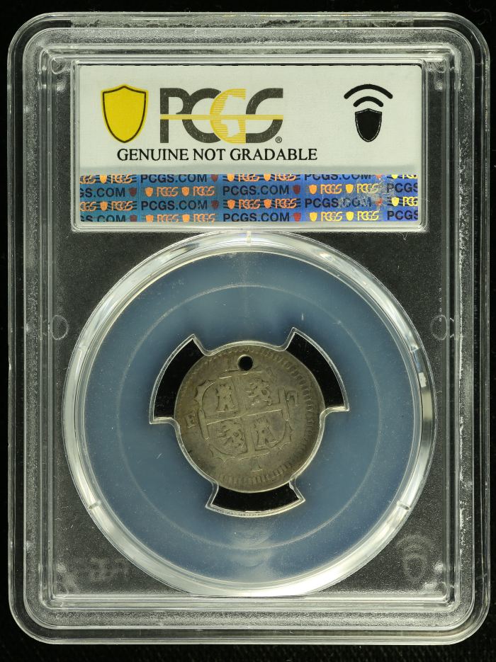 Venezuela Real 1821 Caracas BS PCGS Holed VF Detail 0136372Venezuela Real 1821 Caracas BS PCGS Holed VF Detail 0136372 - Image 2