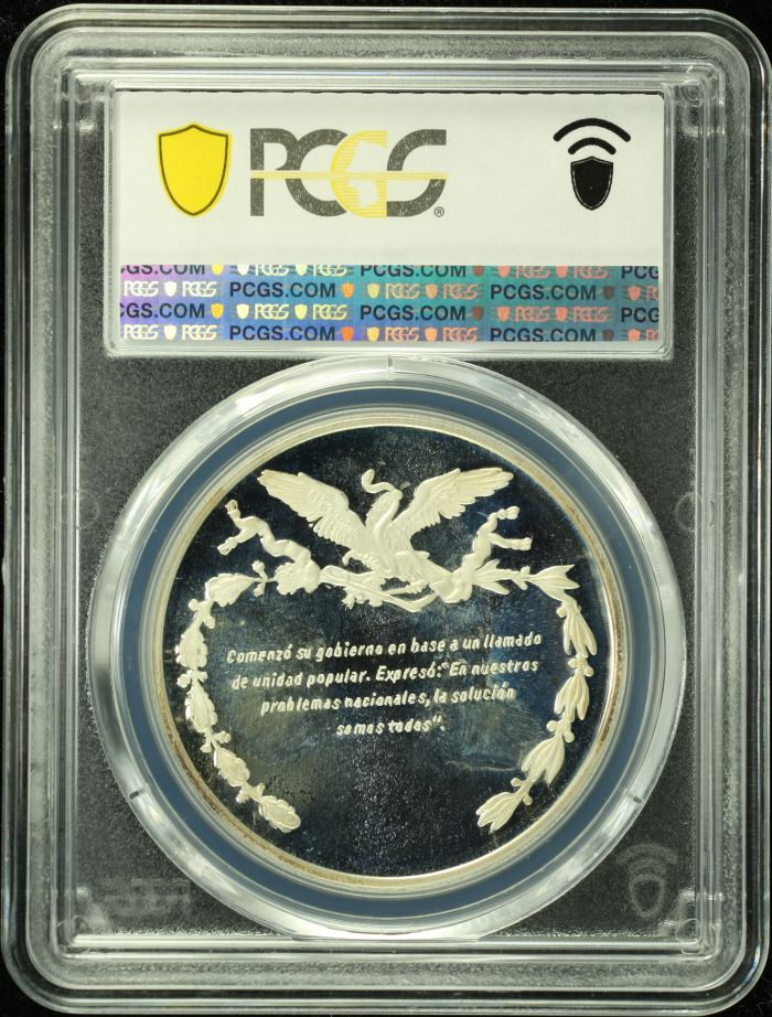 Medals & Tokens Presidents of Mexico #0058 (c.1972) LR PCGS SP68 0135800Medals & Tokens Presidents of Mexico #0058 (c.1972) LR PCGS SP68 0135800 - Image 2