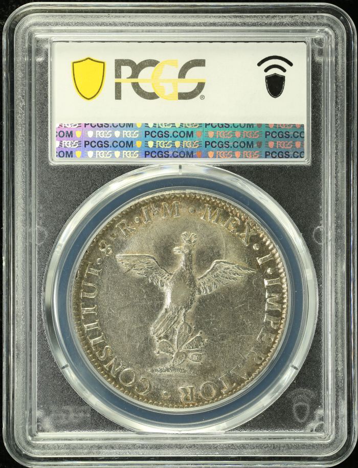 Imperial Era 8 Reales 1822 Mo JM PCGS AU53 0136113Imperial Era 8 Reales 1822 Mo JM PCGS AU53 0136113 - Image 2