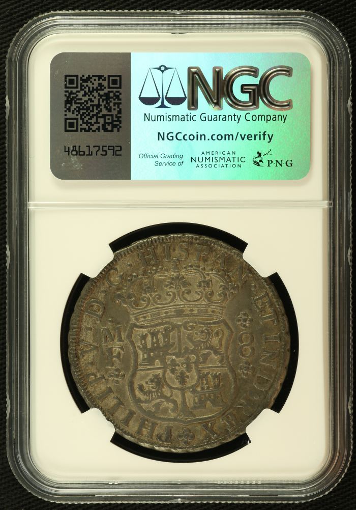 Colonial Silver & Minors 8 Reales 1742 Mo MF NGC AU53 0136031Colonial Silver & Minors 8 Reales 1742 Mo MF NGC AU53 0136031 - Image 2