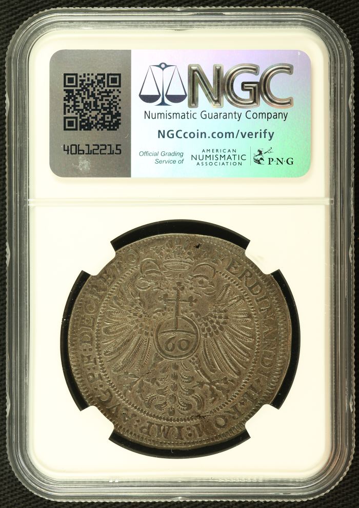 Germany 60 Kreuzer 1628 Nurnberg NGC AU55 0136403Germany 60 Kreuzer 1628 Nurnberg NGC AU55 0136403 - Image 2
