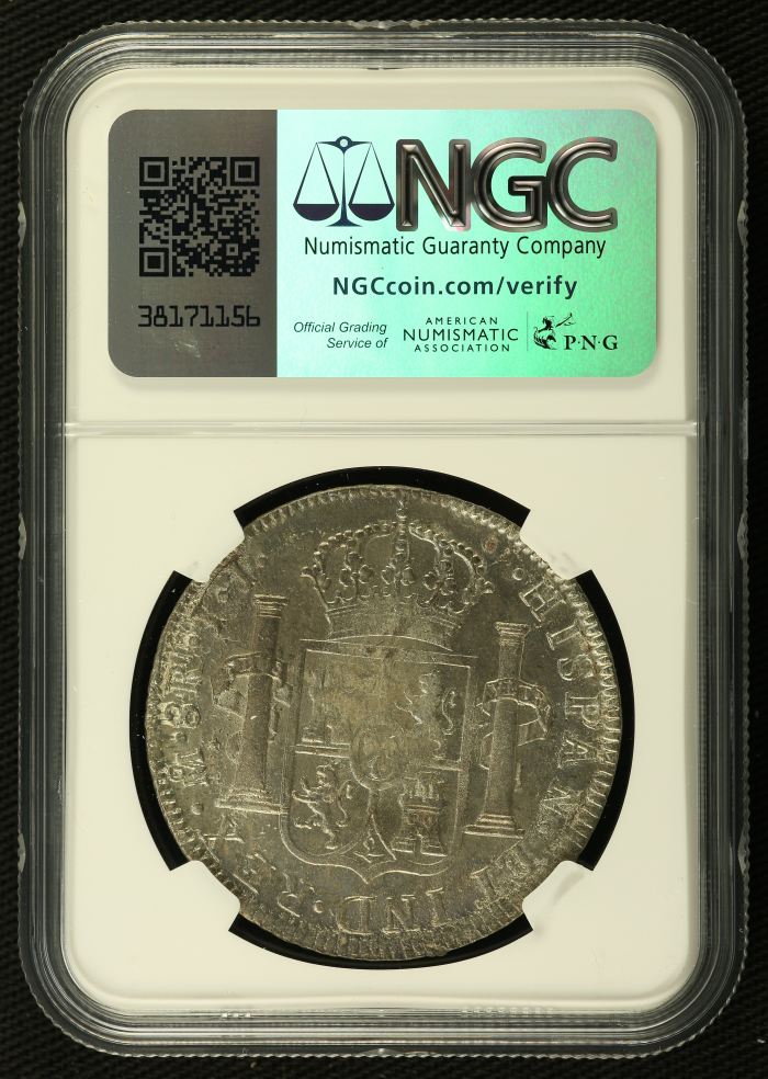 Colonial Silver & Minors 8 Reales 1816 Mo JJ NGC MS61 0136197Colonial Silver & Minors 8 Reales 1816 Mo JJ NGC MS61 0136197 - Image 2