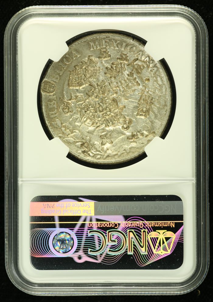 Chopmarked 8 Reales 1886 Ca MM NGC CHOPMARKED 0136521Chopmarked 8 Reales 1886 Ca MM NGC CHOPMARKED 0136521 - Image 2