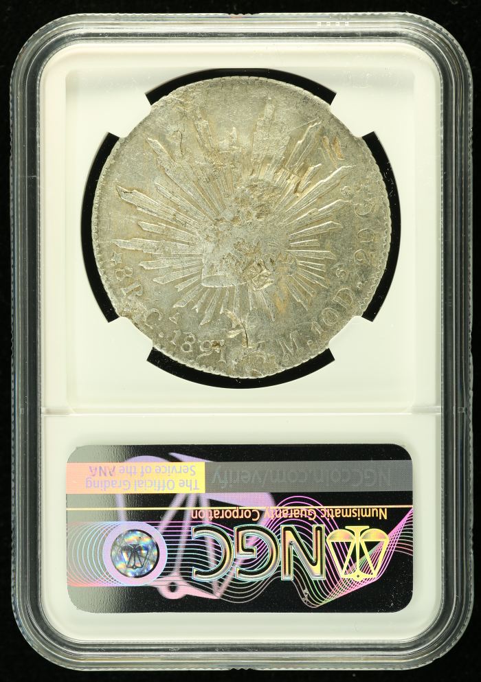 Chopmarked 8 Reales 1891 Ca MM NGC CHOPMARKED 0136540Chopmarked 8 Reales 1891 Ca MM NGC CHOPMARKED 0136540 - Image 2