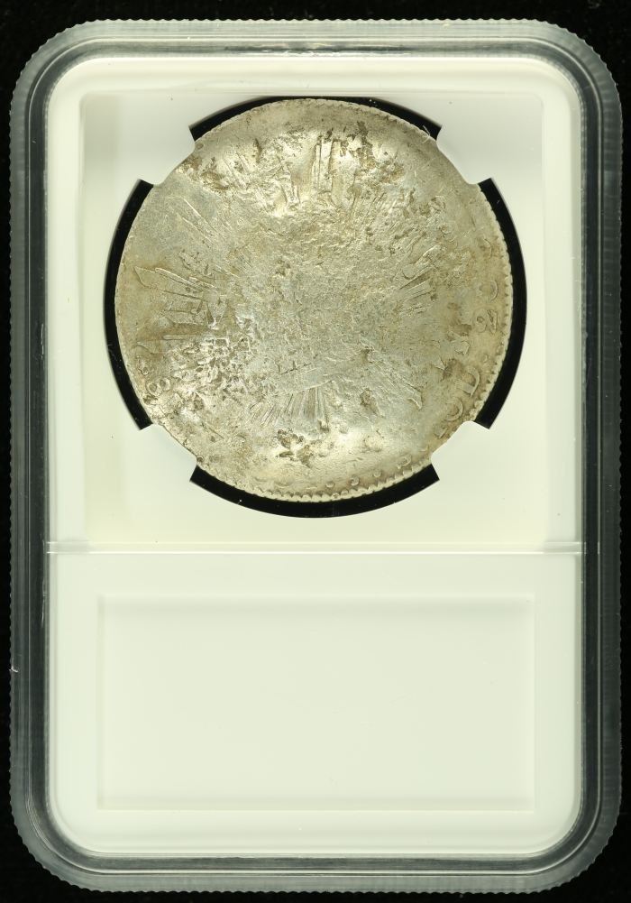 Chopmarked 8 Reales 1884 Zs JS NGC CHOPMARKED 0136533Chopmarked 8 Reales 1884 Zs JS NGC CHOPMARKED 0136533 - Image 2