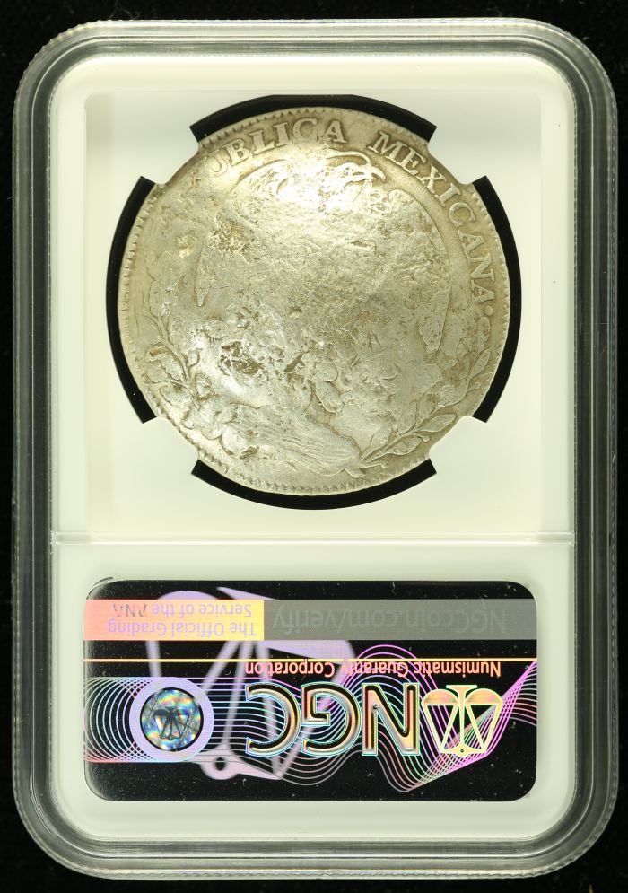Chopmarked 8 Reales 1880 Zs JS NGC CHOPMARKED 0136526Chopmarked 8 Reales 1880 Zs JS NGC CHOPMARKED 0136526 - Image 2