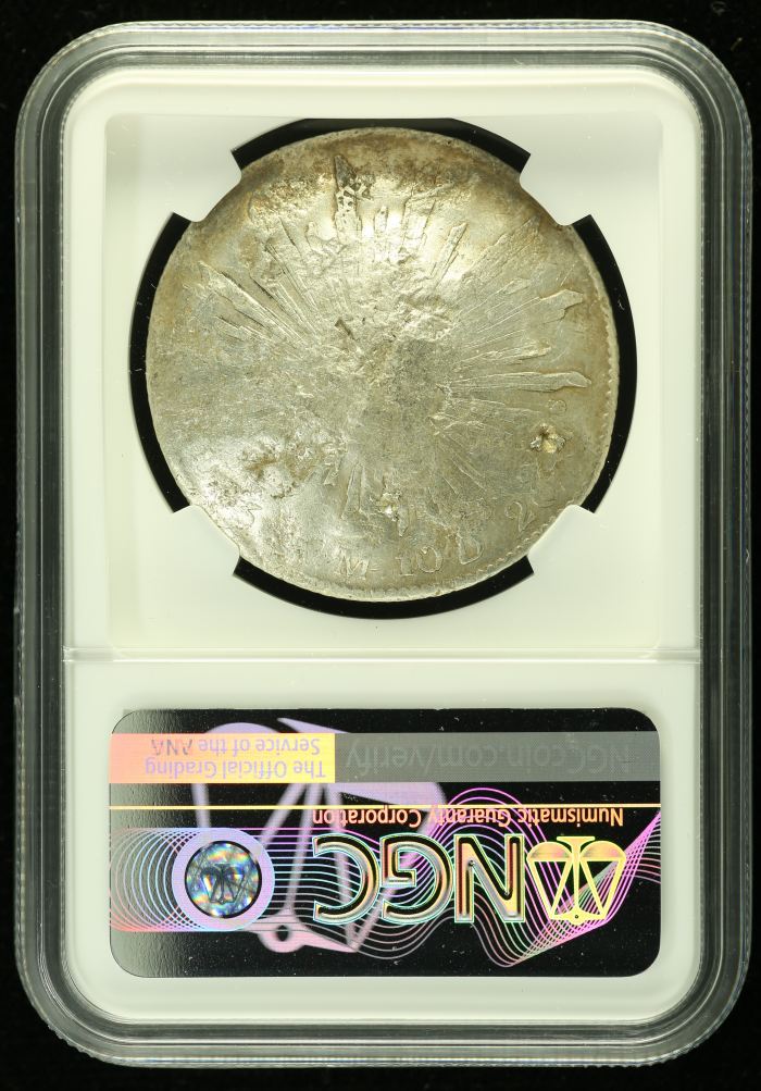 Chopmarked 8 Reales 1885 Cn AM NGC CHOPMARKED 0136545Chopmarked 8 Reales 1885 Cn AM NGC CHOPMARKED 0136545 - Image 2
