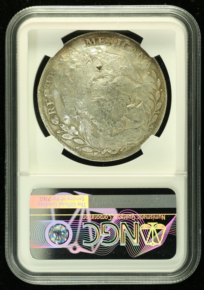 Chopmarked 8 Reales 1880 Do JP NGC CHOPMARKED 0136549Chopmarked 8 Reales 1880 Do JP NGC CHOPMARKED 0136549 - Image 2