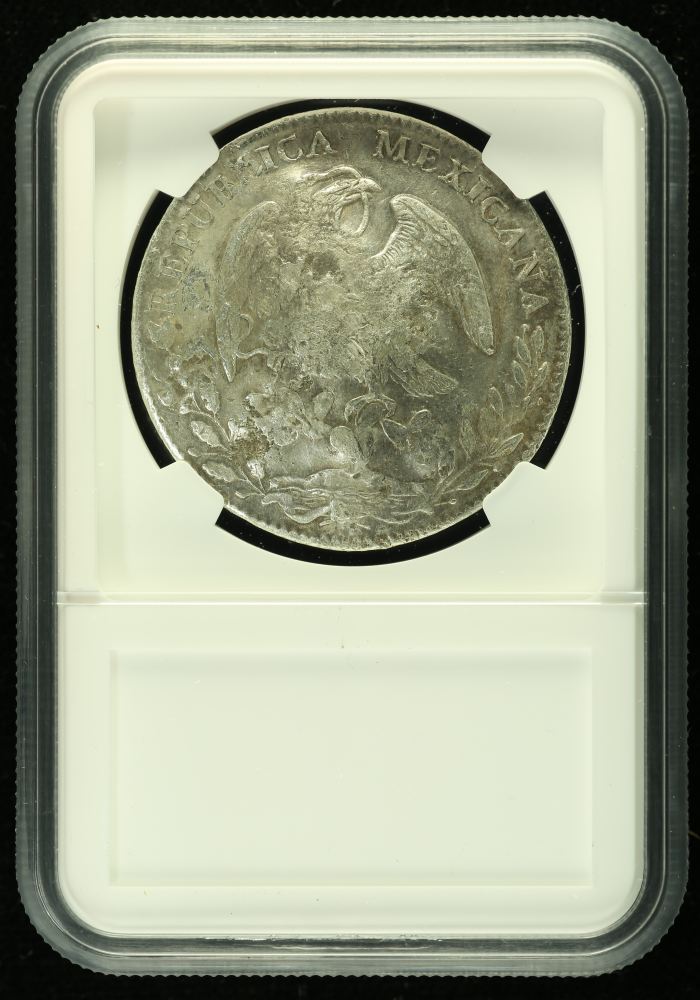 Chopmarked 8 Reales 1880 Go SB NGC CHOPMARKED 0136554Chopmarked 8 Reales 1880 Go SB NGC CHOPMARKED 0136554 - Image 2