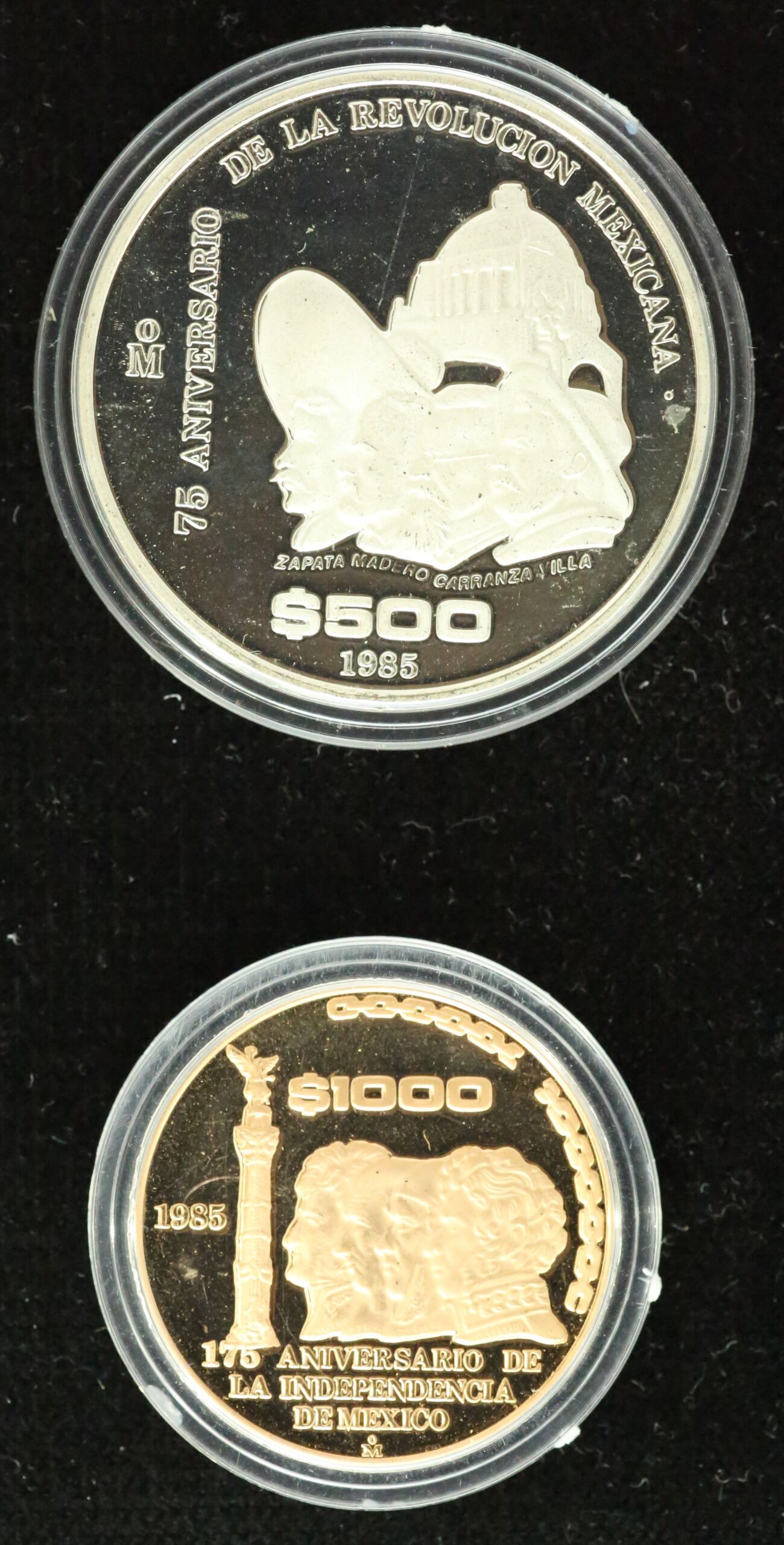 Mexican Coins Mint & Proof Sets Mint & Proof Sets 500 Peso & 1000 Peso Proof Set 1985 Mo 0136477 Mint & Proof Sets 500 Peso & 1000 Peso Proof Set 1985 Mo 0136477Mint & Proof Sets 500 Peso & 1000 Peso Proof Set 1985 Mo 0136477 - Image 4