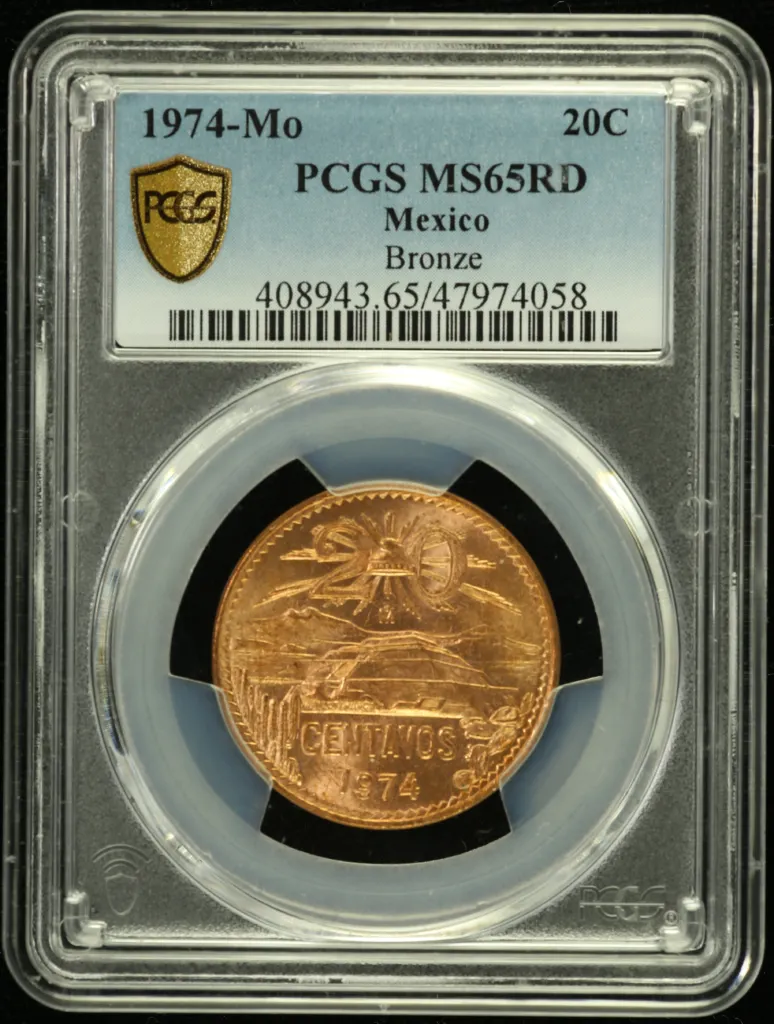 Modern Silver & Minors 20 Centavo 1974 Mo PCGS MS65RD 0136636