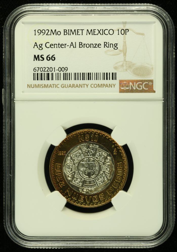 Modern Silver & Minors 10 Peso 1992 Mo NGC MS66 0136768Modern Silver & Minors 10 Peso 1992 Mo NGC MS66 0136768