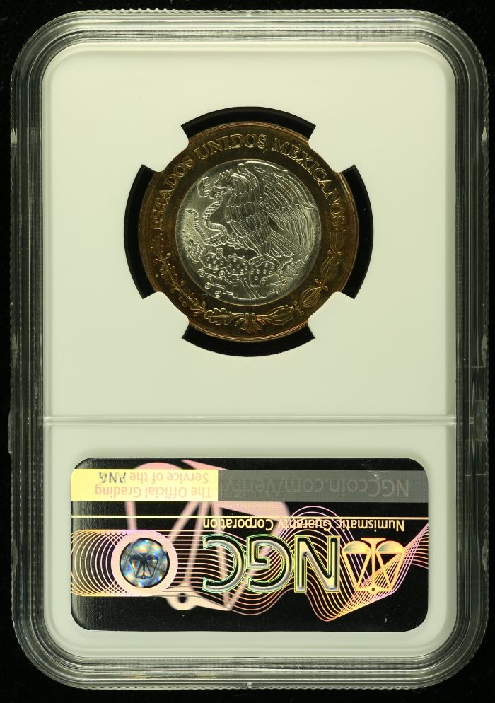 Modern Silver & Minors 10 Peso 1992 Mo NGC MS66 0136768Modern Silver & Minors 10 Peso 1992 Mo NGC MS66 0136768 - Image 2