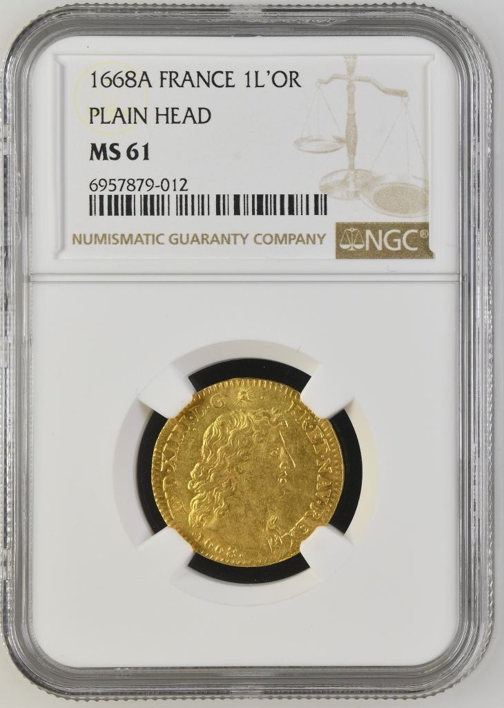 France Louis d or 1668 A NGC MS61 0136925