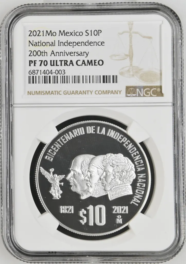 Modern Silver & Minors 10 Peso 2021 Mo NGC PF70 ULTRA CAMEO 0137401
