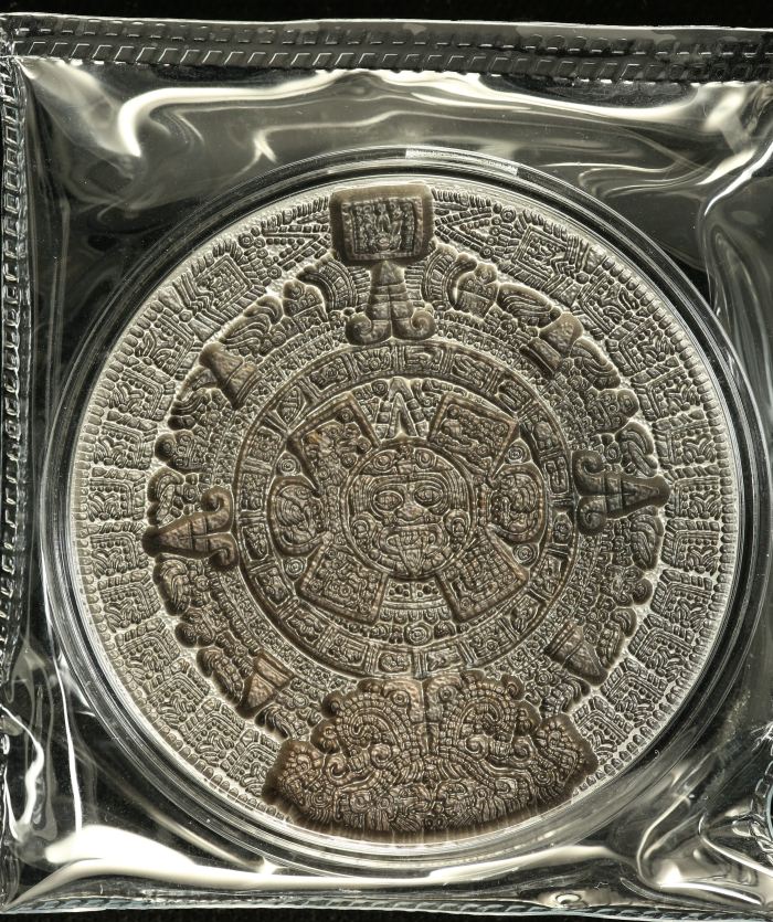 Medals & Tokens 2oz Silver Aztec Calendar Medal 0137234Medals & Tokens 2oz Silver Aztec Calendar Medal 0137234 - Image 2