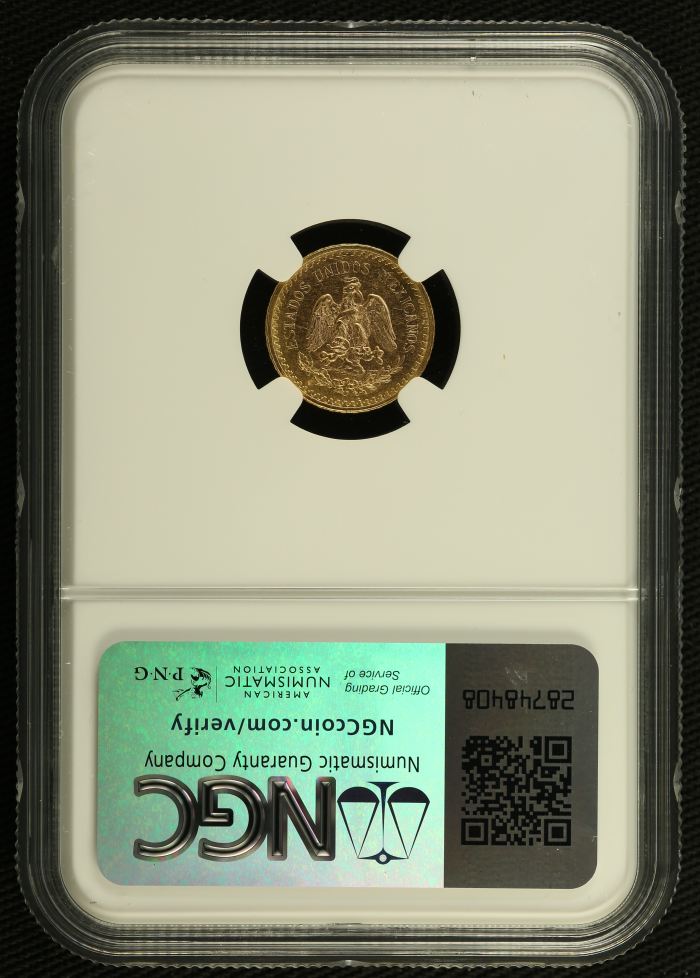 Modern Gold 2.5 Peso 1944 NGC MS64 f_34603Modern Gold 2.5 Peso 1944 NGC MS64 f_34603 - Image 2