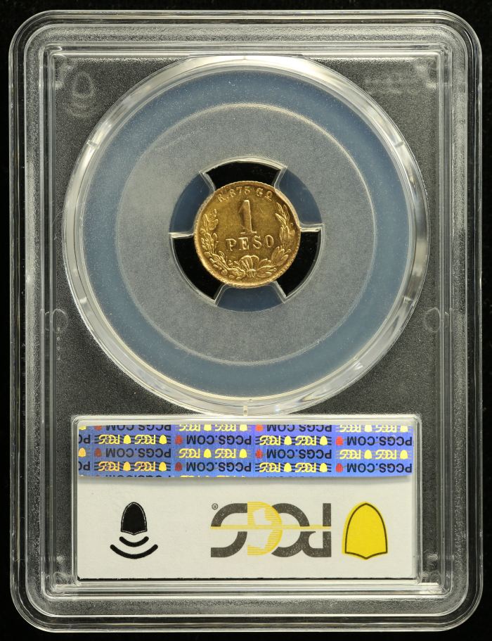Republic Gold Peso 1897/6 Go R KM-410.3 PCGS MS62 0137455Republic Gold Peso 1897/6 Go R KM-410.3 PCGS MS62 0137455 - Image 2