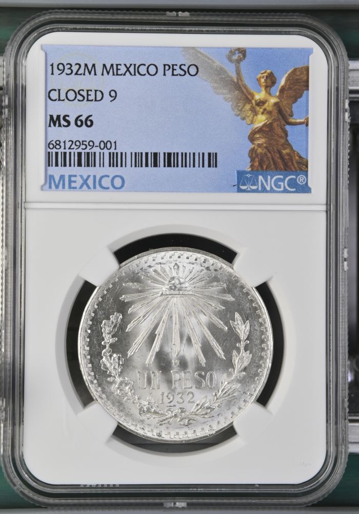 Modern Silver & Minors Peso 1932 M NGC MS66 0137490Modern Silver & Minors Peso 1932 M NGC MS66 0137490