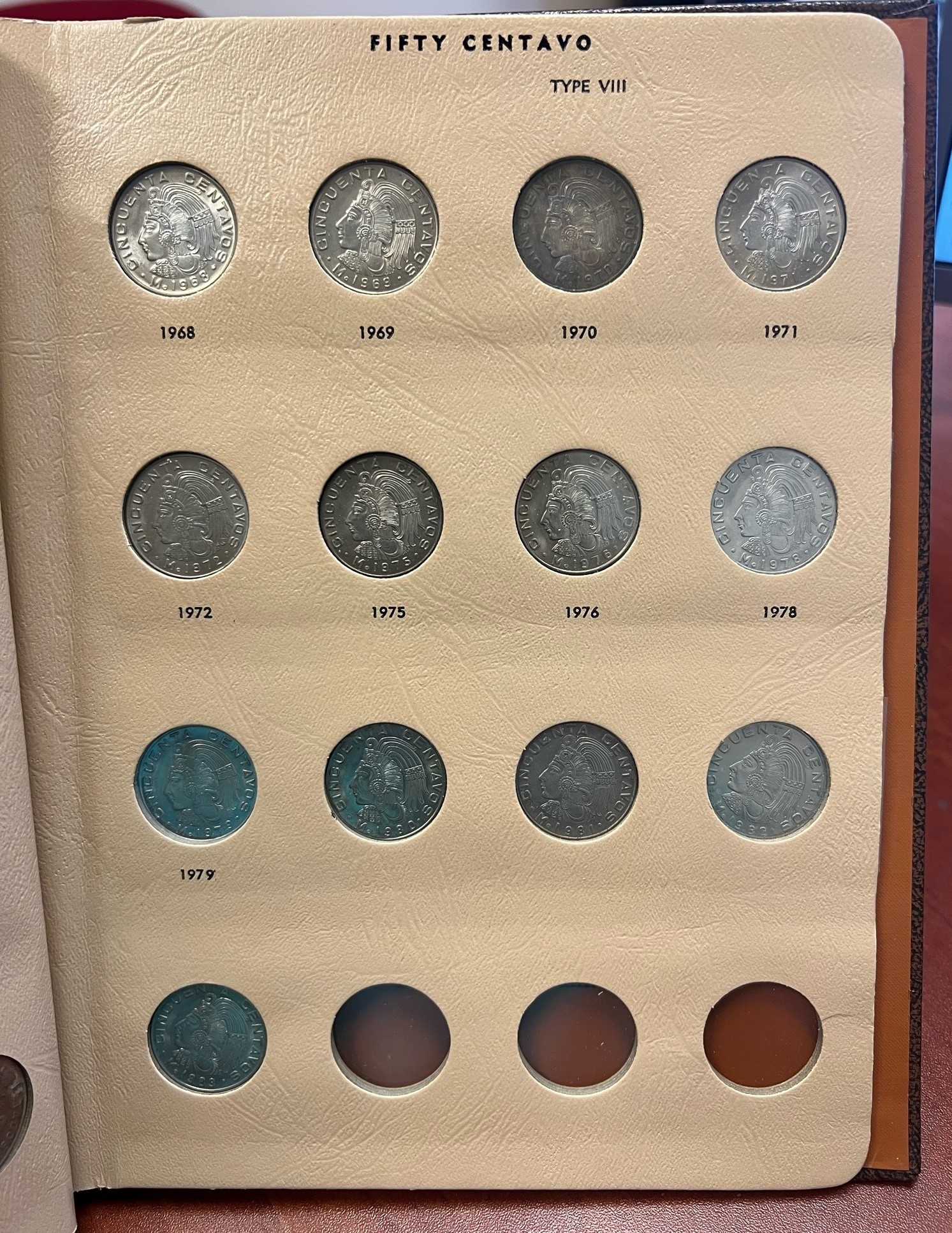 50 Centavo Mexican Coins Modern Silver & Minors Modern Silver & Minors Dansco Book of Fifty Centavos 0137779 Modern Silver & Minors Dansco Book of Fifty Centavos 0137779Modern Silver & Minors Dansco Book of Fifty Centavos 0137779 - Image 5