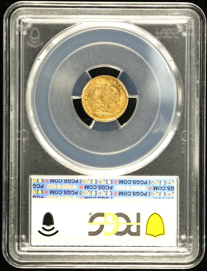 Republic Gold 1/2 Escudo 1860/59 Mo FH PCGS MS63 0137517Republic Gold 1/2 Escudo 1860/59 Mo FH PCGS MS63 0137517 - Image 2