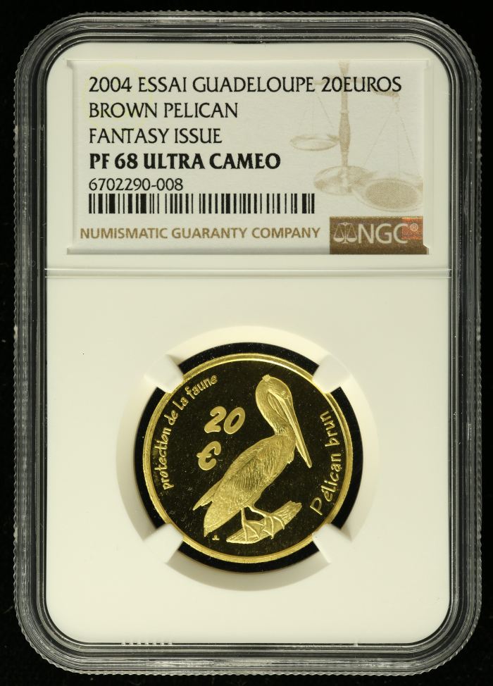 Guadeloupe 20 Euros 2004 Essai NGC PF68 Ultra Cameo 0137479Guadeloupe 20 Euros 2004 Essai NGC PF68 Ultra Cameo 0137479