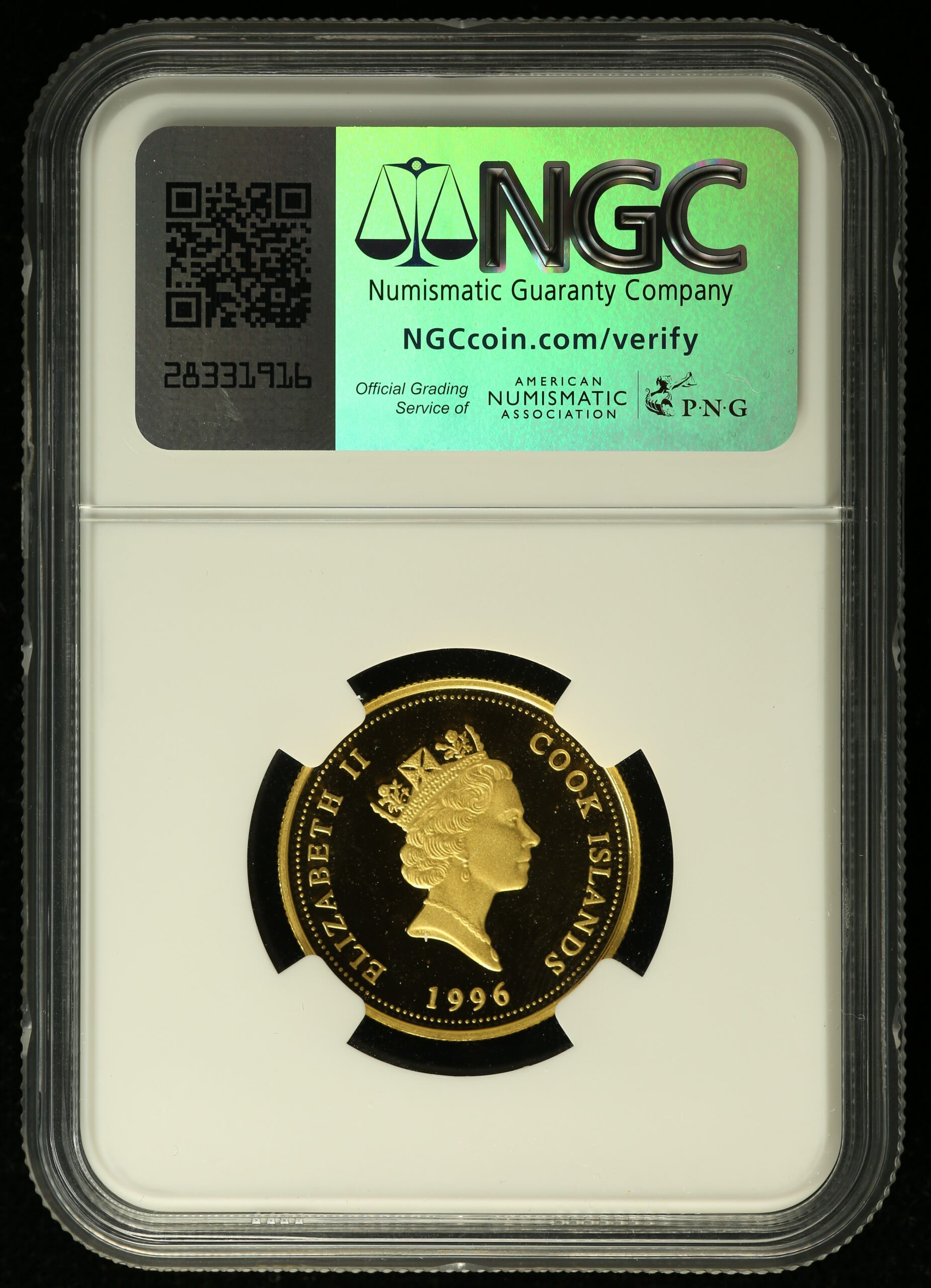 Australia & Oceania Other World Coins Other Cook Islands 100 Dollars 1996 P NGC PF69 Ultra Cameo 0137488 Other Cook Islands 100 Dollars 1996 P NGC PF69 Ultra Cameo 0137488Other Cook Islands 100 Dollars 1996 P NGC PF69 Ultra Cameo 0137488 - Image 2