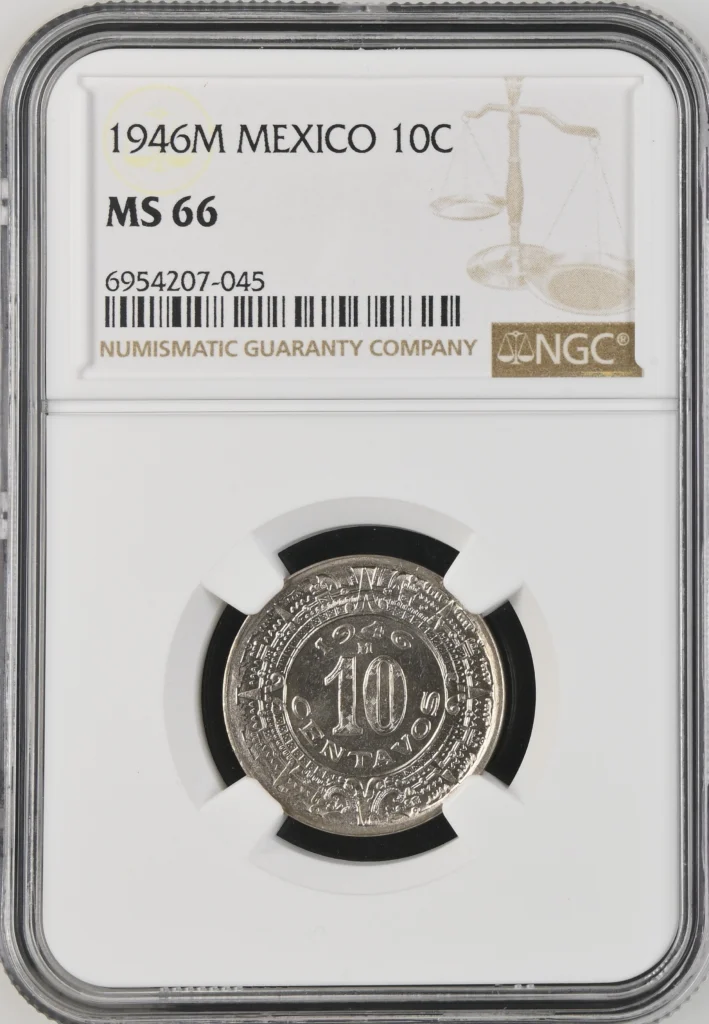 Modern Silver & Minors 10 Centavo 1946 M NGC MS66 0138160