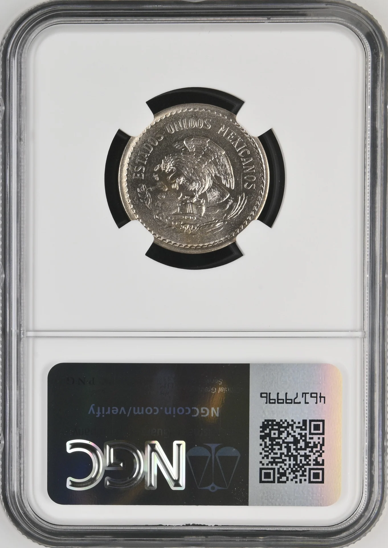 10 Centavo Mexican Coins Modern Silver & Minors Modern Silver & Minors 10 Centavo 1946 M NGC MS66 0138160 Modern Silver & Minors 10 Centavo 1946 M NGC MS66 0138160Modern Silver & Minors 10 Centavo 1946 M NGC MS66 0138160 - Image 2