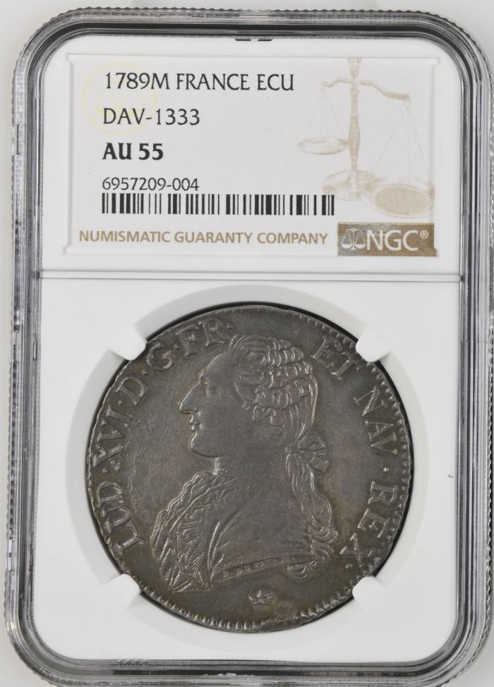 France Ecu 1789 M NGC AU55 DAV-1333 0138398