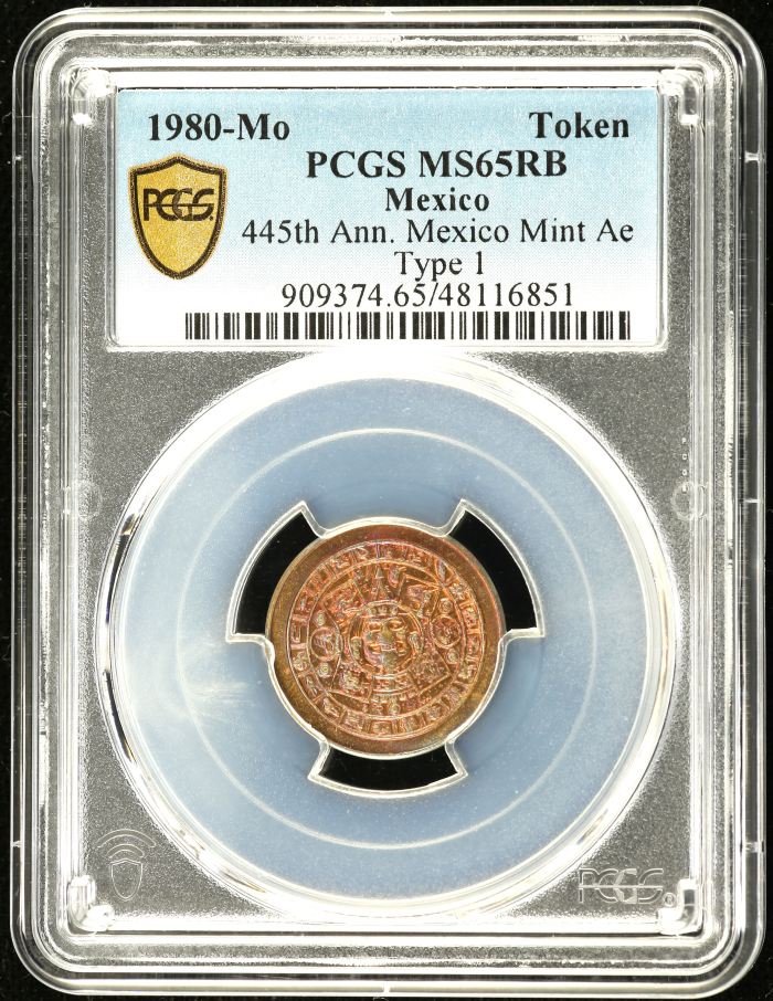 Medals & Tokens Token 1980 Mo PCGS MS65RB 0138877