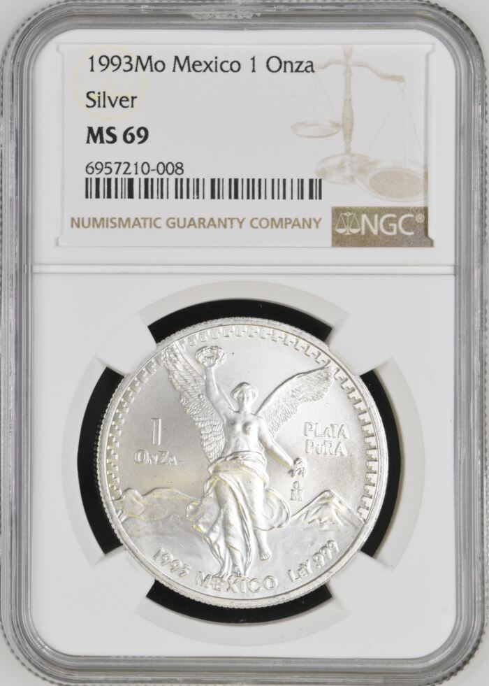 Modern Silver & Minors Onza 1993 Mo NGC MS69 0140190Modern Silver & Minors Onza 1993 Mo NGC MS69 0140190