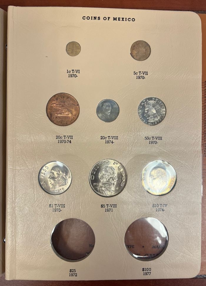 Dansco Mexico Type Book w/8 Coins 0140400