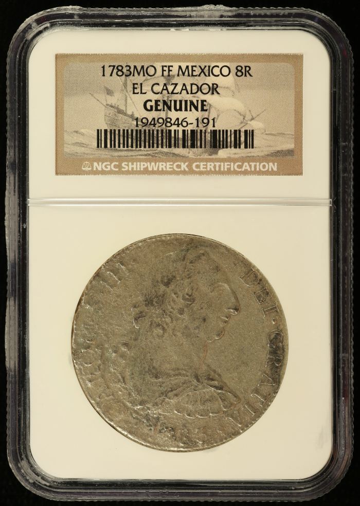 Colonial Silver & Minors El Cazador (1784) 8 Reales 1783 Mo FF NGC GENUINE 0140047