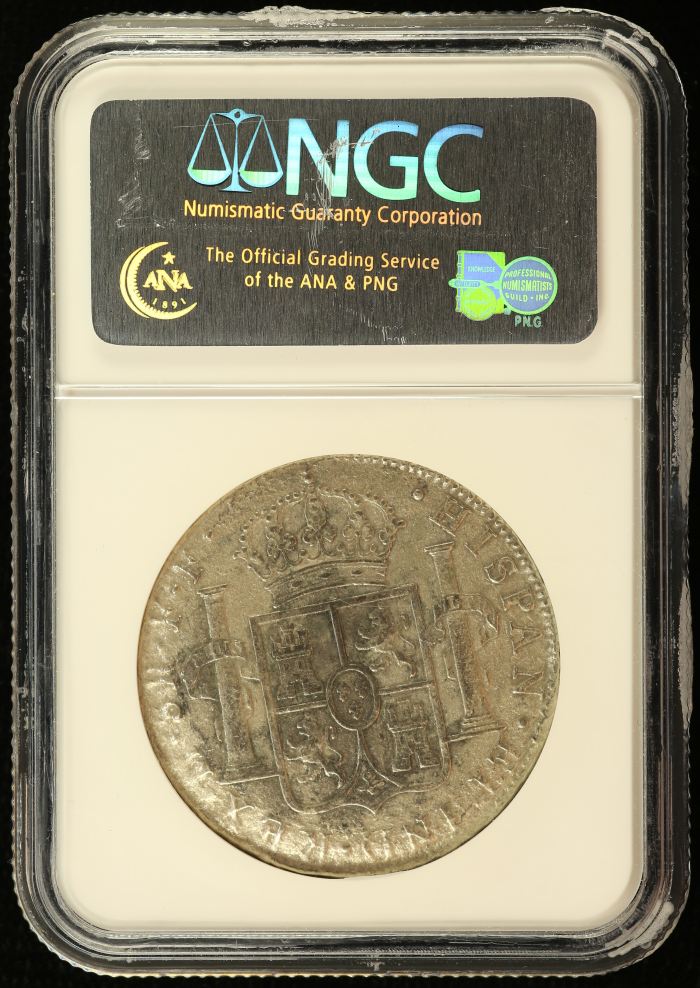 Colonial Silver & Minors El Cazador (1784) 8 Reales 1783 Mo FF NGC GENUINE 0140047