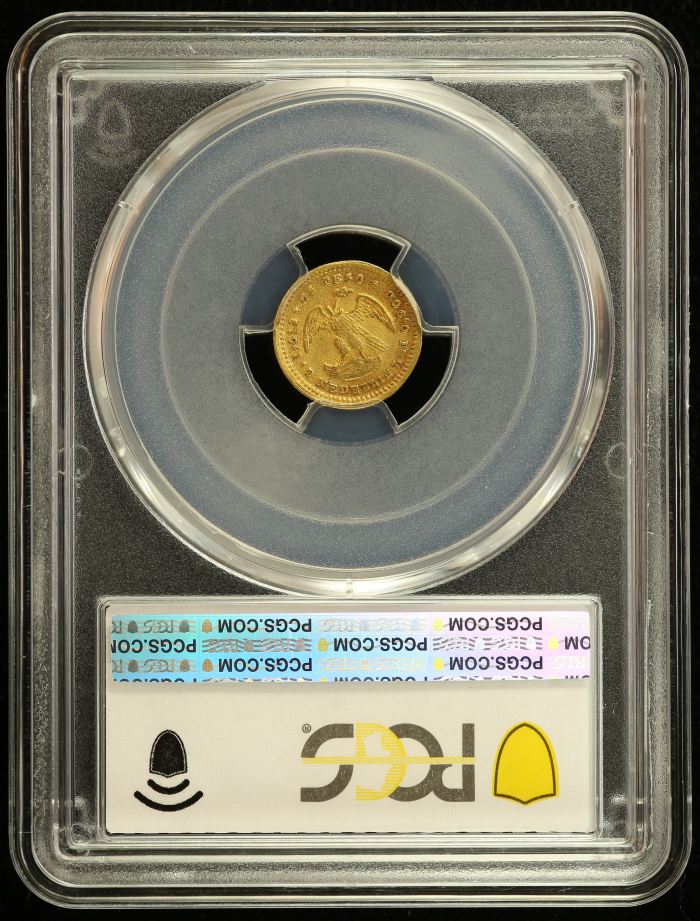 Colombia Peso 1872 Medellin PCGS AU58 KM-157.1 0140310Colombia Peso 1872 Medellin PCGS AU58 KM-157.1 0140310 - Image 3