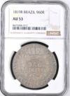 Brazil 960 Reis 1819 R Mald-443.07 NGC AU53 0140530
