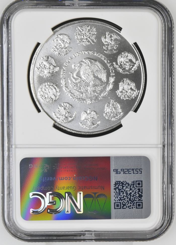 Modern Silver & Minors Onza 2001 Mo NGC MS69 0140693Modern Silver & Minors Onza 2001 Mo NGC MS69 0140693 - Image 2