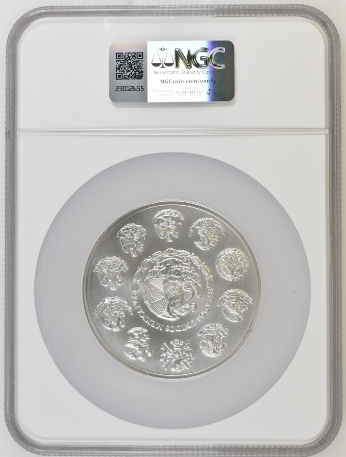 Modern Silver & Minors 5 Onza 1999 Mo NGC MS69 0140782Modern Silver & Minors 5 Onza 1999 Mo NGC MS69 0140782 - Image 2