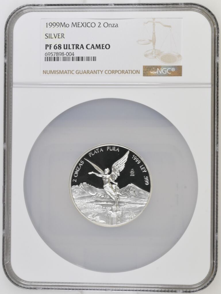 Modern Silver & Minors 2 Onza 1999 Mo NGC PF68 Ultra Cameo 0141184