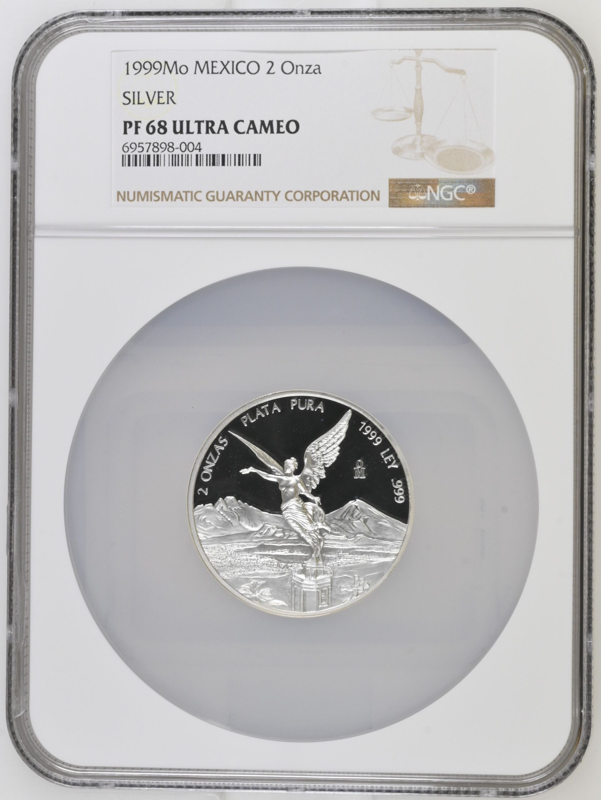 Modern Silver & Minors 2 Onza 1999 Mo NGC PF68 Ultra Cameo 0141184